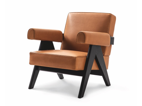 Cassina 053 Capitol Complex Armchair by CRS Cassina in Homage to Pierre Jeanneret