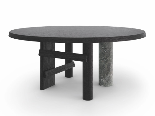 Cassina 559 Sengu Round Dining Table (Wood Top) by Patricia Urquiola